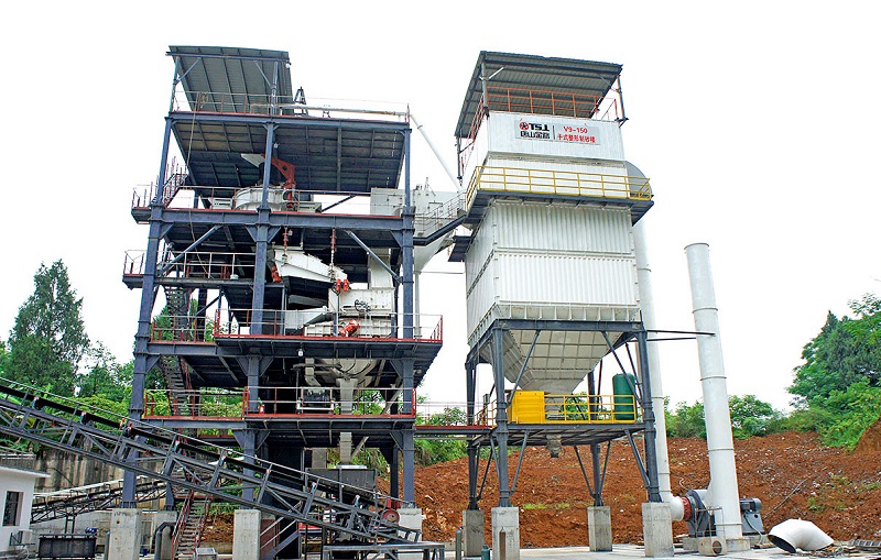 不怕天冷停工，上套干法制砂樓，全年可生產(chǎn)